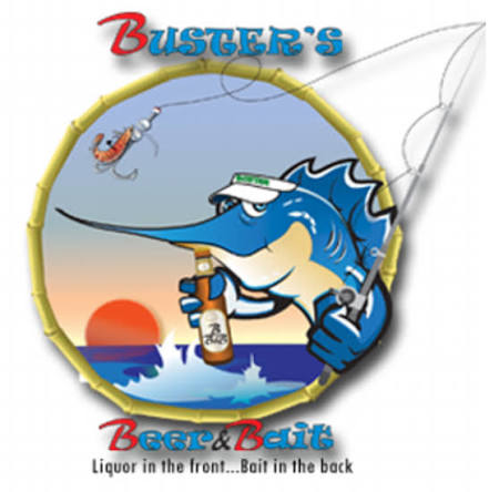 Buster's Beer & Bait logo